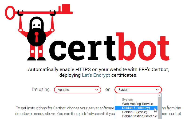 LetsEncrypt-Apache2-2-Debian7-Certbot